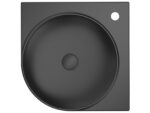 Ravak Yard C 45x45 cm kerámia sarokmosdó - matt fekete (XJX0D245000) - Image 6