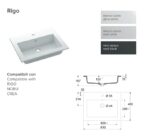 AdattoCasa Rigo mosdó 60x46 cm , matt fehér (5RIGLV0.001)