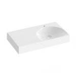 Ravak Lite   80/45  cm mosdó , balos  - túlfolyó nélkül, csaptelep furattal - fehér (XJXL1280000)