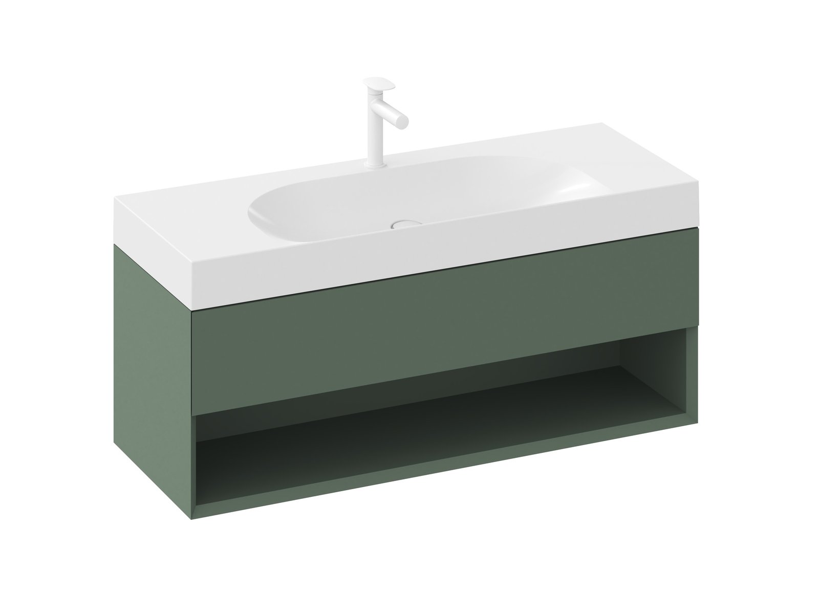 ravak_sd_lite_120_x000001870_03 Ravak SD Lite 120 fürdőszobai szekrény - grey green (X000001870) - Image 1