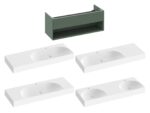Ravak SD Lite 120 fürdőszobai szekrény - grey green (X000001870) - Image 5