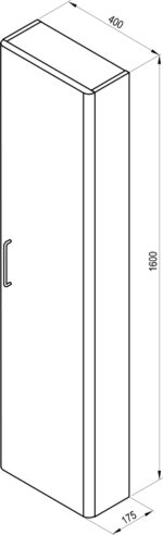 Ravak SB Balance II faliszekrény 40 x 160 cm - fényes fehér (X000001816) - Image 5