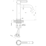 ICONIC mosdócsaptelep, króm (AF002) - Image 3