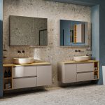 Cersanit Moduo 120x45 fürdőszoba szett,  mosdó nélkül - kasmír és hikori tölgy színben - Image 2