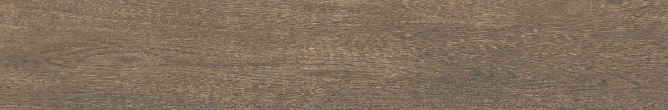 „Cersanit Shelwood Brown Matt Rect 19,8×119,8 cm fahatású gres padlólap” „Barna színű, fahatású, rektifikált gres lap közelről”