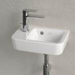 Villeroy & Boch O'novo Kézmosó balos, 360x140x250 mm, Fehér Alpin (43423601) - Image 5