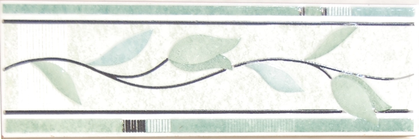 poma1251 Navarti Flor Verde 8x25 cm dekorcsík - Image 1