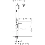 Geberit Duofix fali WC-szerelőelem, 114 cm, Sigma 8 cm-es falsík alatti öblítőtartállyal (111.796.00.2) - Image 3