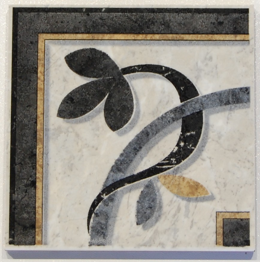 1326 Navarti Elina Negro 15x15 cm padlódekor sarokelem (POMA1326) - Image 1
