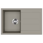 EVIDO Cubo 45S gránit mosogató 780 x 500 mm - Platina (442061)