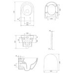 Cersanit Larga Pro Oval Vortex - Fali WC Szett - Image 10
