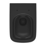 Cersanit Larga Szögletes Perem Nélküli Fali WC tetővel - Matt Antracit  (S701-611) - Image 3