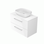 Cersanit Larga 80 × 45 cm alsószekrény 2 fiókkal – fényes fehér (S932-073) - Image 2