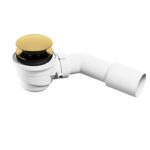 Cersanit szifon szabadonálló kádakhoz (click-clack)- arany színű leeresztővel (S904-009)