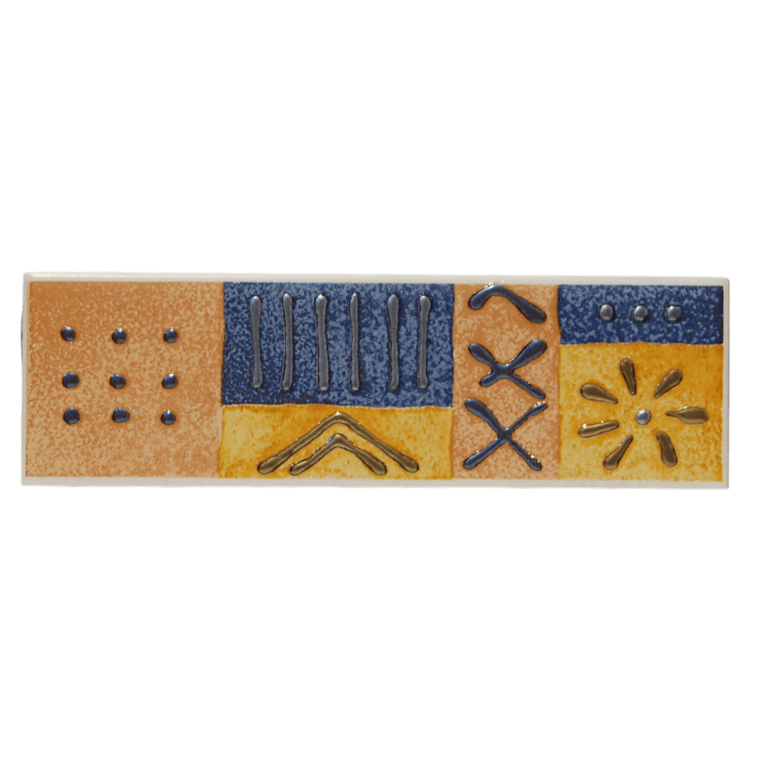 ALD7131522 Alfa Ceramica Smirne Bianco Metal listello 7x20 cm díszcsík - Image 1