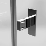 Radaway Nes 6 PDD II 100x100 cm íves zuhanykabin - króm - Image 3