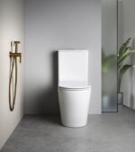 Sapho ICONIC falbasüllyesztett csaptelep bidézuhannyal, matt arany (AF040GB) - Image 4