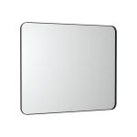 Roca Luna tükör, fekete kerettel – 100×80 cm (A812415000)