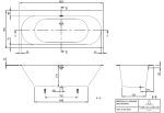 Villeroy & Boch Oberon 2.0 Fürdőkád 180X80 cm  (UBQ180OBR2DV-01) - Image 7