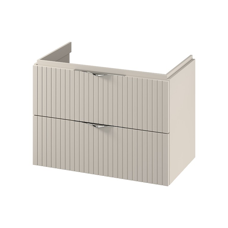 s1015-003_tirso_80_washbasin_cabinet_cashmere_matt_with_chrome_handle,qnuMpq2lq3GXrsaOZ6Q Cersanit Tirso 80x45 cm alsószekrény- kasmír (S1015-003) | Lapraszerelt - Image 1