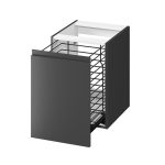 Cersanit Moduo pult alatti szekrény, beépített szennyestartóval 40×44.7x55.1 cm – Antracit (S590-115)