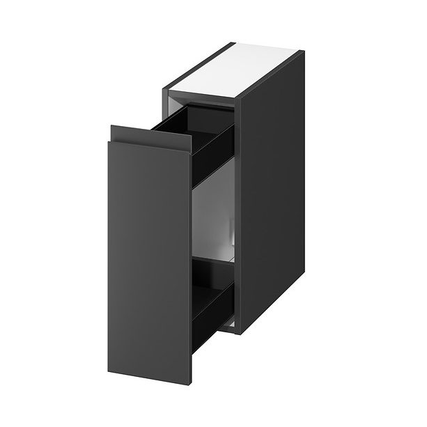 s590-118_moduo_20_cabinet_under_countertop_cargo_open_anthracite_dsm,qnuMpq2lq3GXrsaOZ6Q Cersanit Moduo pult alatti kihúzható tárolószekrény, 20×44.7x55.1 cm – Antracit (S590-118) - Image 1