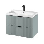 Cersanit Tirso 80×45 cm alsószekrény, Como mosdóval – Fiord (S801-540) | Lapraszerelt - Image 2