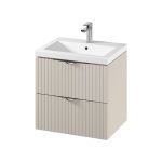 Cersanit Tirso 60×45 cm alsószekrény, Como mosdóval – kasmír (S801-541) | Lapraszerelt