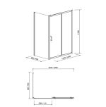 Cersanit Arteco szögletes zuhanykabin króm, 120x90 cm-es méretben (S157-012) - Image 2