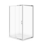 Cersanit Zip szögletes zuhanykabin króm, 120x90 cm-es méretben (S154-004)