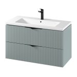 Cersanit Tirso 100x45 cm alsószekrény Como 100-as mosdóval- Fiord (S1015-012) | Lapraszerelt