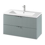 Cersanit Tirso 100x45 cm alsószekrény Como 100-as mosdóval- Fiord (S1015-012) | Lapraszerelt - Image 4