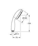 Grohe Tempesta 100 kézizuhany, 1 féle vízsugárral (27923001)- megszűnt - Image 2