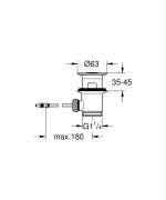 Grohe Lefolyógarnitúra, 5/4″ Króm (28910000) - Image 3