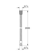 Grohe Fém zuhanygégecső 200 cm kádperemre szerelhető csaptelephez (28158001) - Image 2