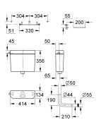 Grohe Falon Kívüli Öblítőtartály (37355SH0) - Image 5