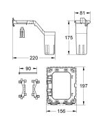 Grohe Fresh Átszerelőkészlet nyitható tartókeret tablettához (38796000) - Image 3