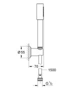 Grohe Sena Falitartós zuhanygarnitúra, 1 féle vízsugaras kézizuhannyal (28348000) -megszűnt - Image 2