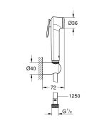 Grohe Tempesta-F Trigger intim zuhany - Matt Fekete (1025302431) - Image 3