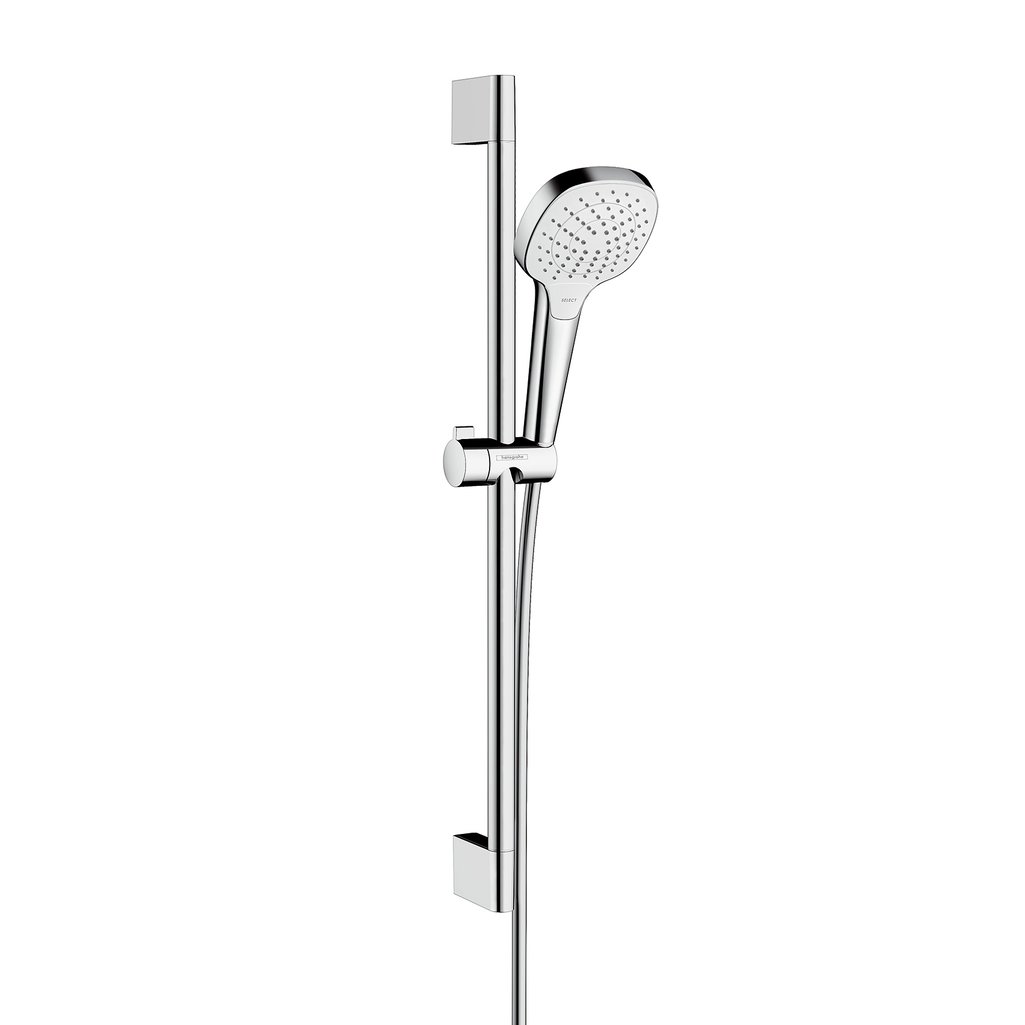 26582400 Hansgrohe Croma Select E zuhanyszett Vario 65 cm-es zuhanyrúddal, króm/fehér (26582400) - Image 1
