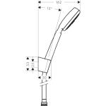 Hansgrohe Crometta 100 1 Jet Kádszett, Króm/Fehér (26664400) - Megszűnt - Image 2