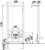 Jika Bidet System Falba Építhető Szerelőkeret Bidéhez (H8936550000001) - Image 2