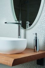 SIMPLE Magas Mosdócsaptelep klikk-klakk leeresztővel fekete króm színben (6697SCCNL) - KIFUTÓ SZÍN - Image 3