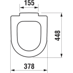 Jika Mio WC ülőke tetővel Pergamon Színű (Krém fehér) -8927113490001 - Image 2