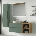 AdattoCasa Rigo magas szekrény 138x35x28 cm -Verde Salvia - Image 3