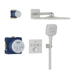 Grohtherm SmartControl Rejtett zuhanyrendszer Rainshower SmartActive 310 Cube fejzuhannyal - SuperSteel (34864DC0) - Image 3