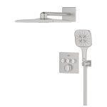 Grohtherm SmartControl Rejtett zuhanyrendszer Rainshower SmartActive 310 Cube fejzuhannyal - SuperSteel (34864DC0) - Image 2
