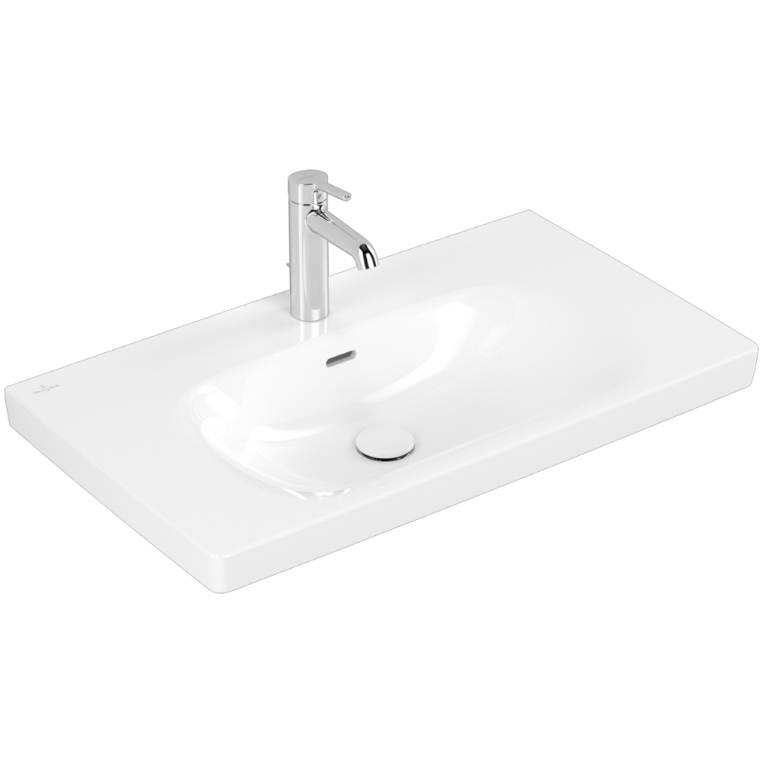 villeroy boch skyla mosdó 80x46 fehér Villeroy & Boch Skyla mosdó 80x46 cm Fehér (5A518001) - Image 1