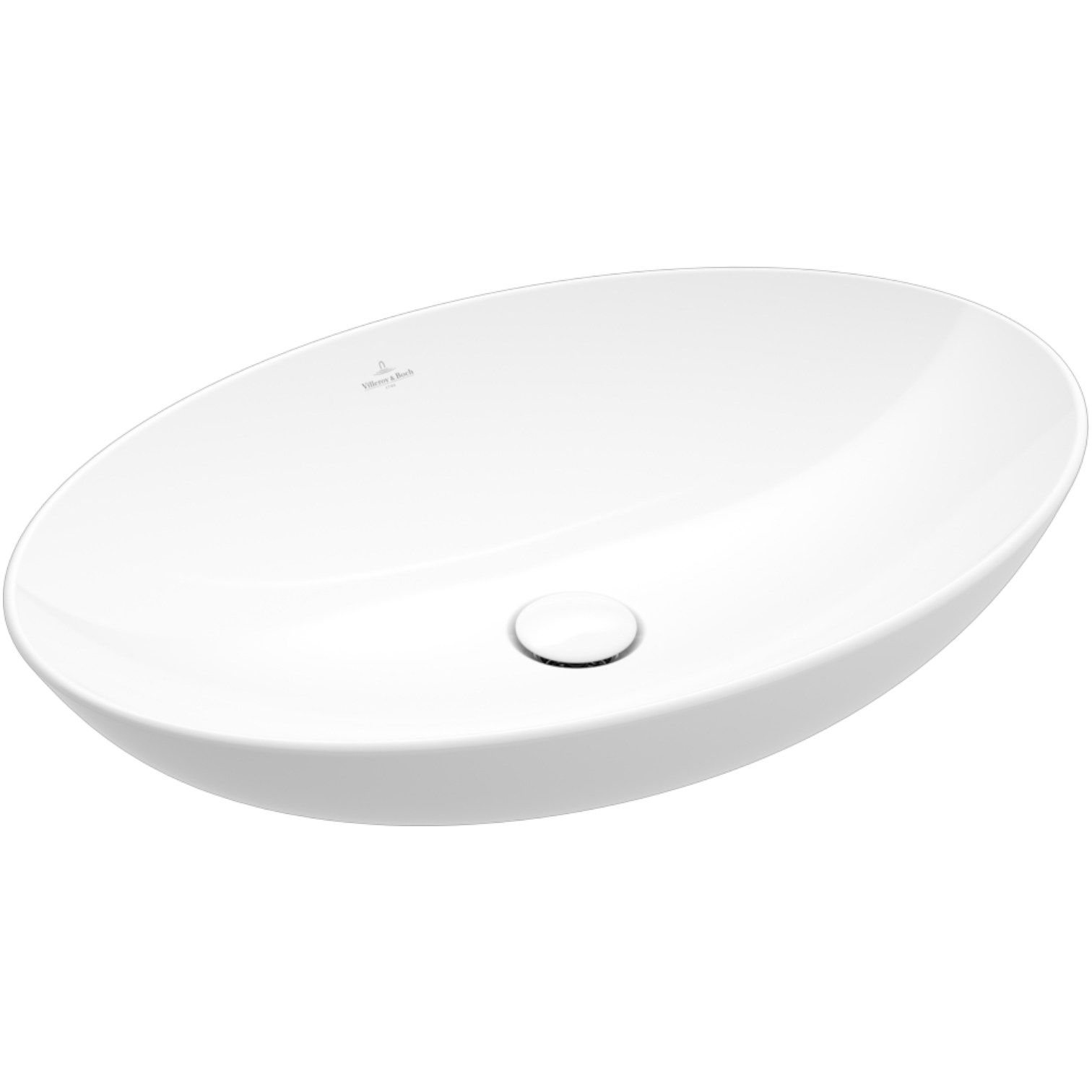 csm_pic_Waschbecken_4A4801_0daebbd04b Villeroy & Boch Loop & Friends Ovális Mosdótál túlfolyóval, 56x38x12 cm Ceramic Plus (4A4700R1) - Image 1