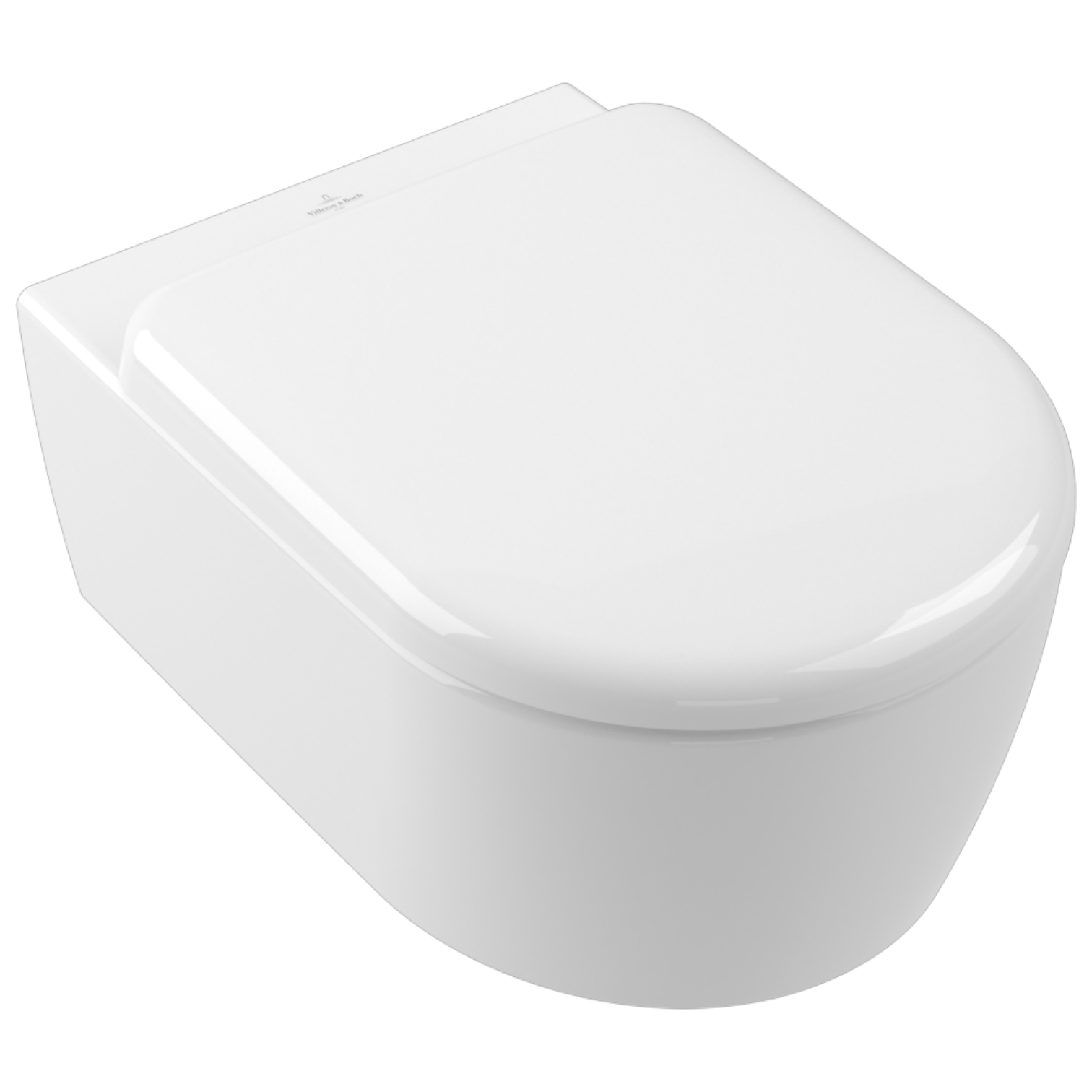 Villeroy & Boch Skyla fali WC ovális TwistFlush ülőkével Villeroy & Boch Skyla Fali WC Ovális Kombipack, Tetővel, TwistFlush (5656CL01) - Image 1